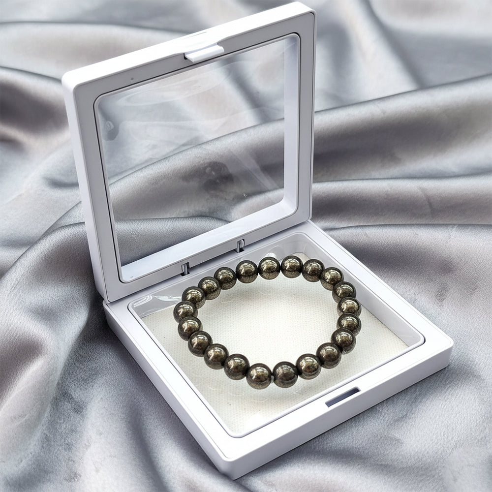 The99Jewel Pyrite Natural Stone Money Magnet Bracelet - With Box