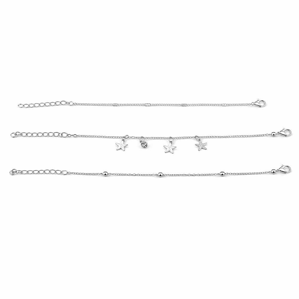 The99Jewel Stylish Multi-Layer Silver Plated Bracelet ( Assorted Designs )