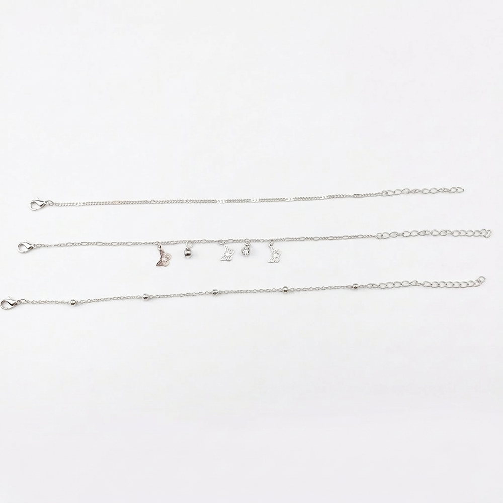 The99Jewel Stylish Multi-Layer Silver Plated Bracelet ( Assorted Designs )