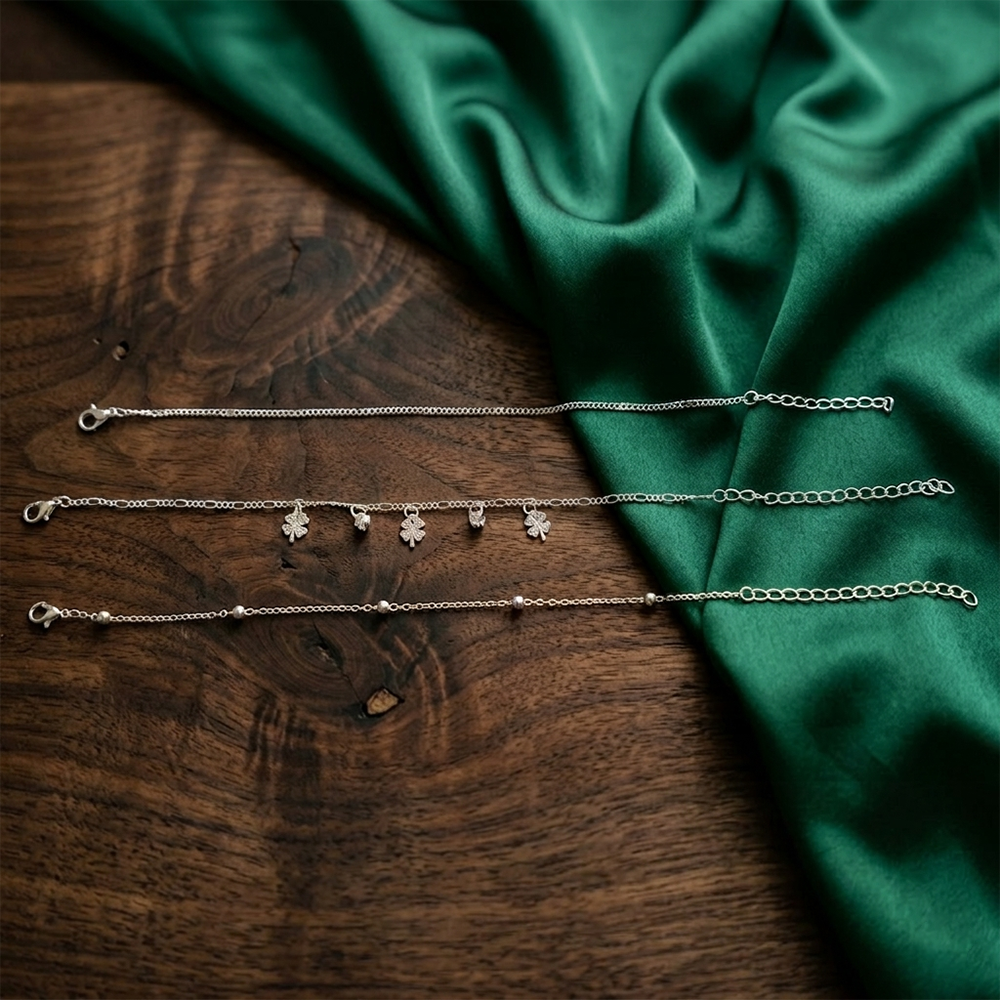 The99Jewel Stylish Multi-Layer Silver Plated Bracelet ( Assorted Designs )