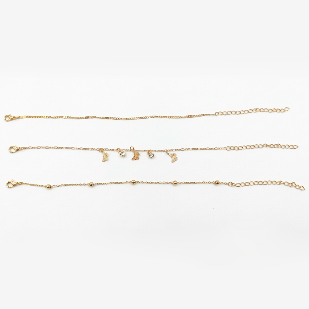 The99Jewel Elegant Layered Gold Chain Bracelet ( Assorted Designs )