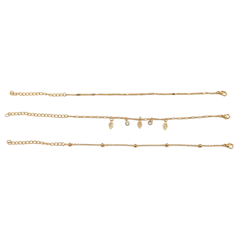 The99Jewel Elegant Layered Gold Chain Bracelet ( Assorted Designs )