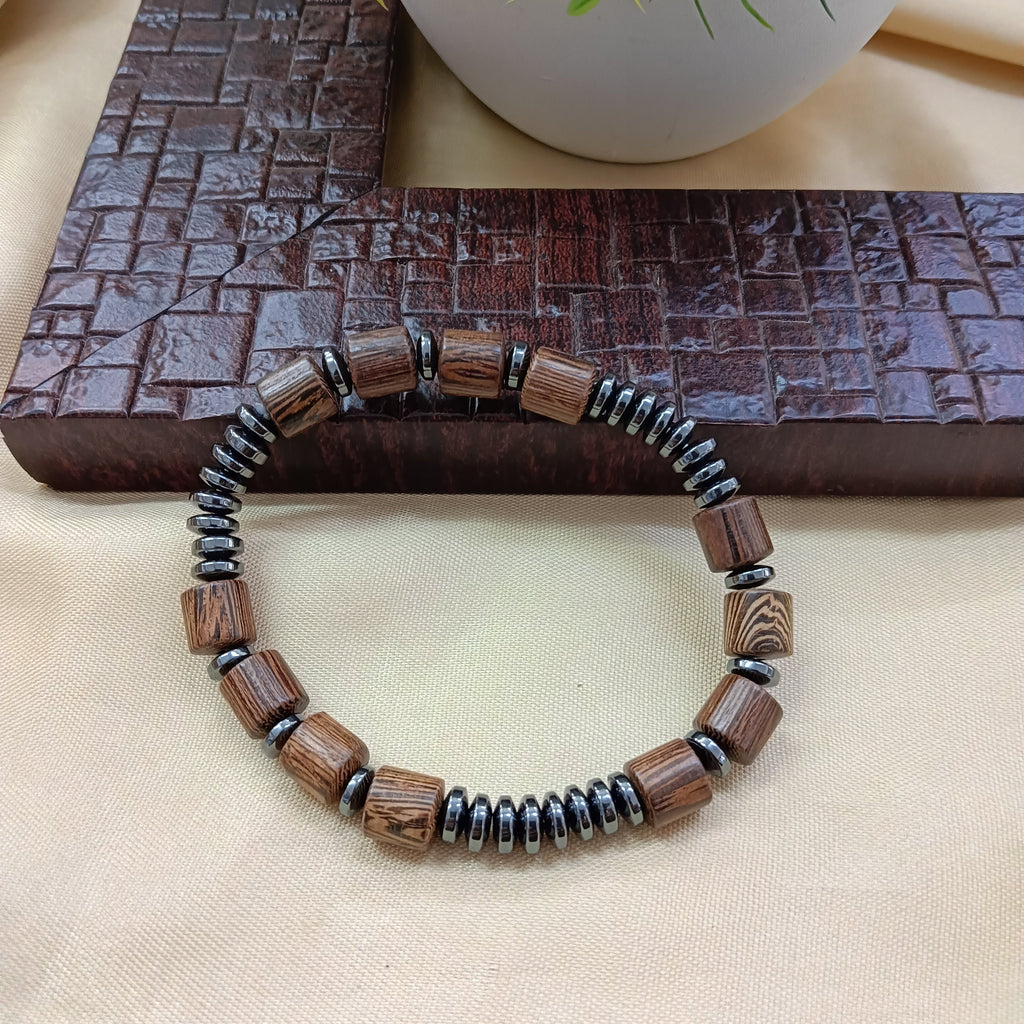 The99Jewel Classic Hemitat Wooden Stretch Bracelet