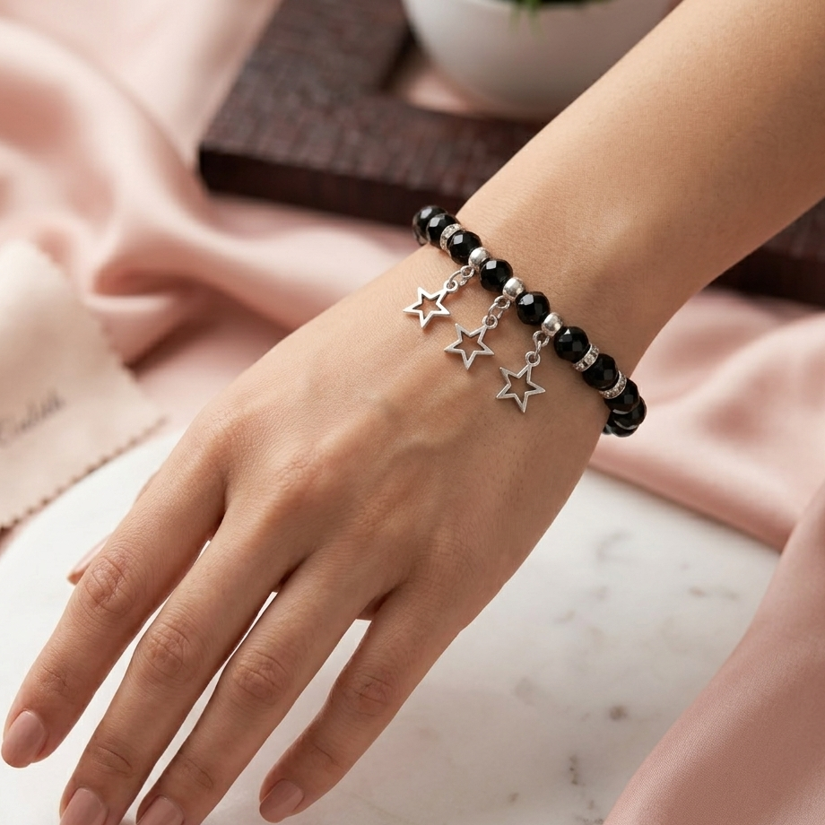The99Jewel Star Charm Beads Bracelet For Women & Girls