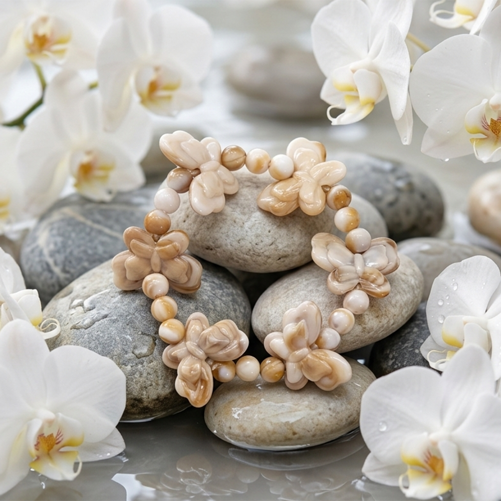 The99Jewel Stylish Butterfly and Natural Beads Design Bracelet