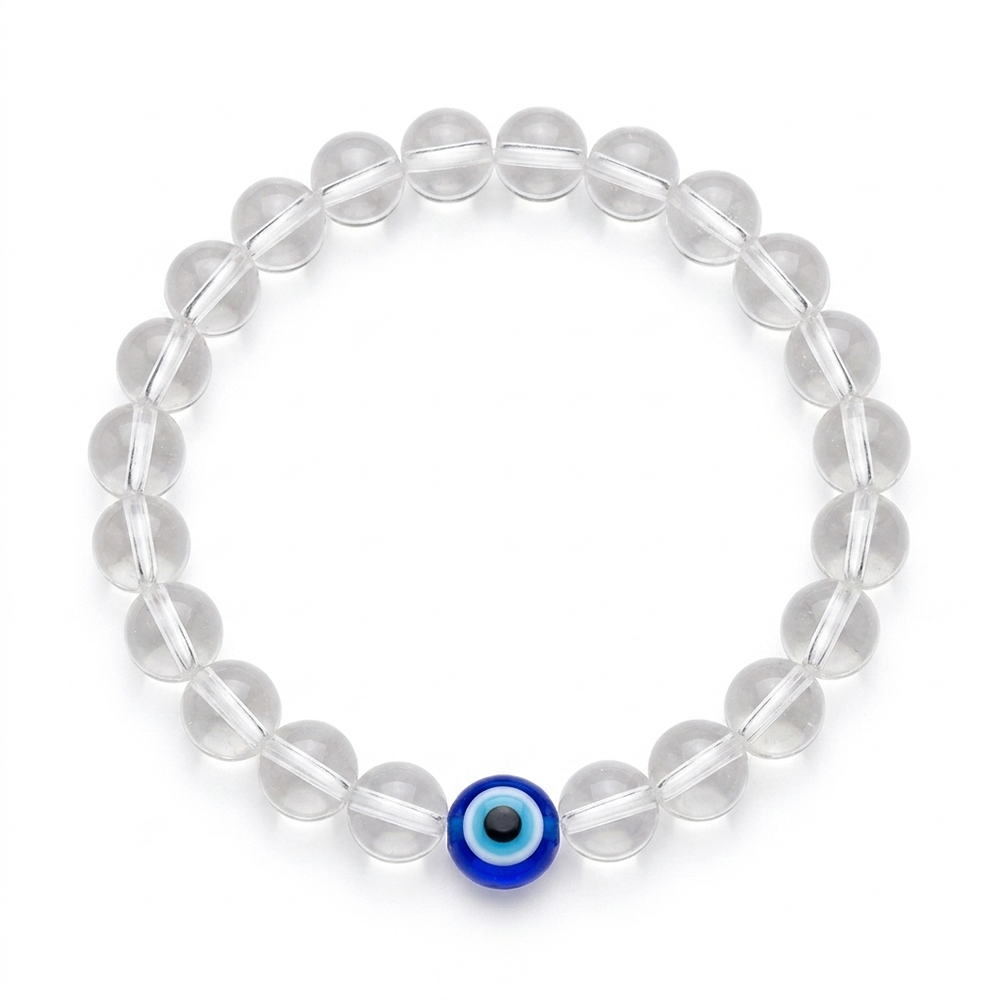 The99Jewel Evil Eye with Crystal Stone stretchable Bracelet