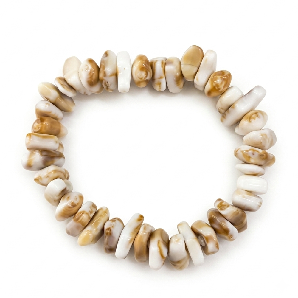 The99Jewel Minimalist Shell Stretch Bracelet for Women