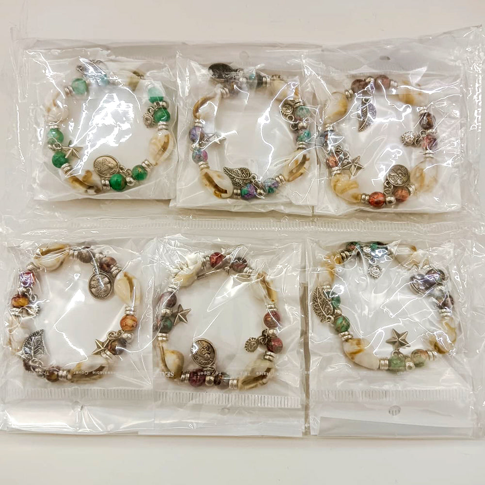 The99Jewel Minimalist Shell and Charms Bracelet ( Assorted Color )( 1 pc only )