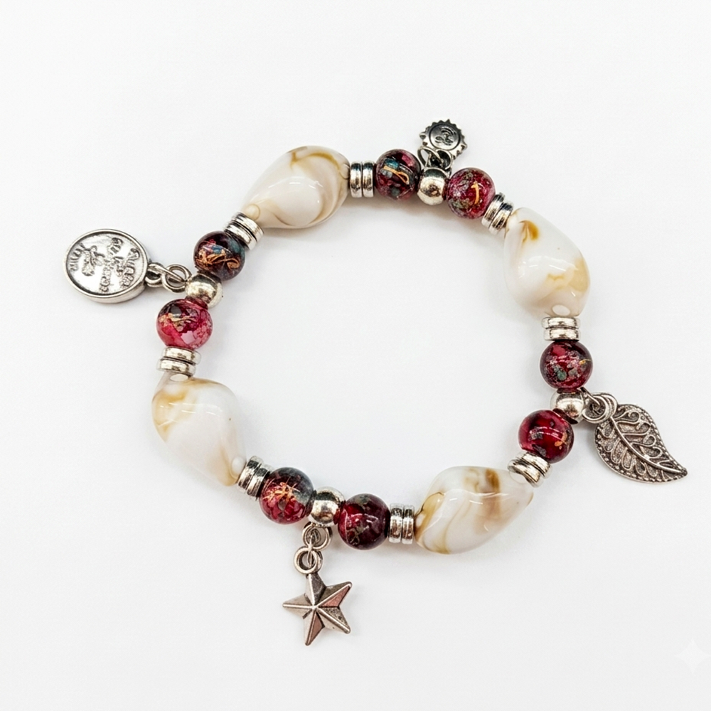 The99Jewel Minimalist Shell and Charms Bracelet ( Assorted Color )( 1 pc only )