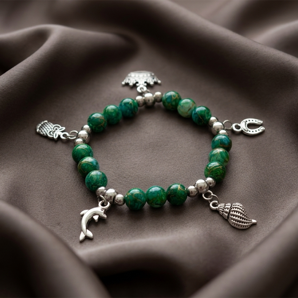 The99Jewel Minimalist Beads and Charms Bracelet ( Assorted Color )( 1 pc only )