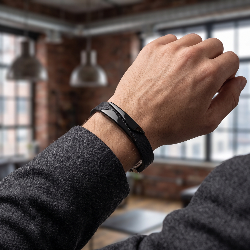 The99Jewel Stylish Leather Type Fashion Bracelet for Mens