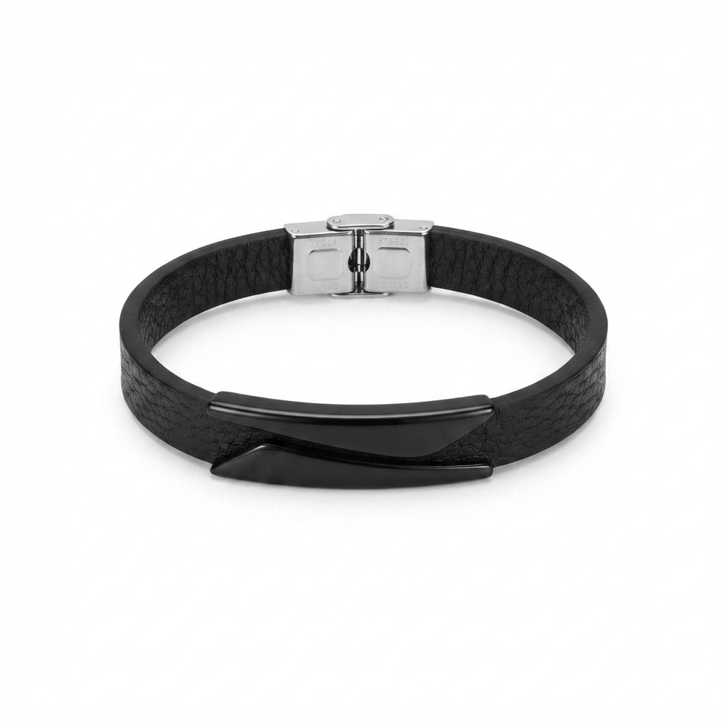 The99Jewel Stylish Leather Type Fashion Bracelet for Mens