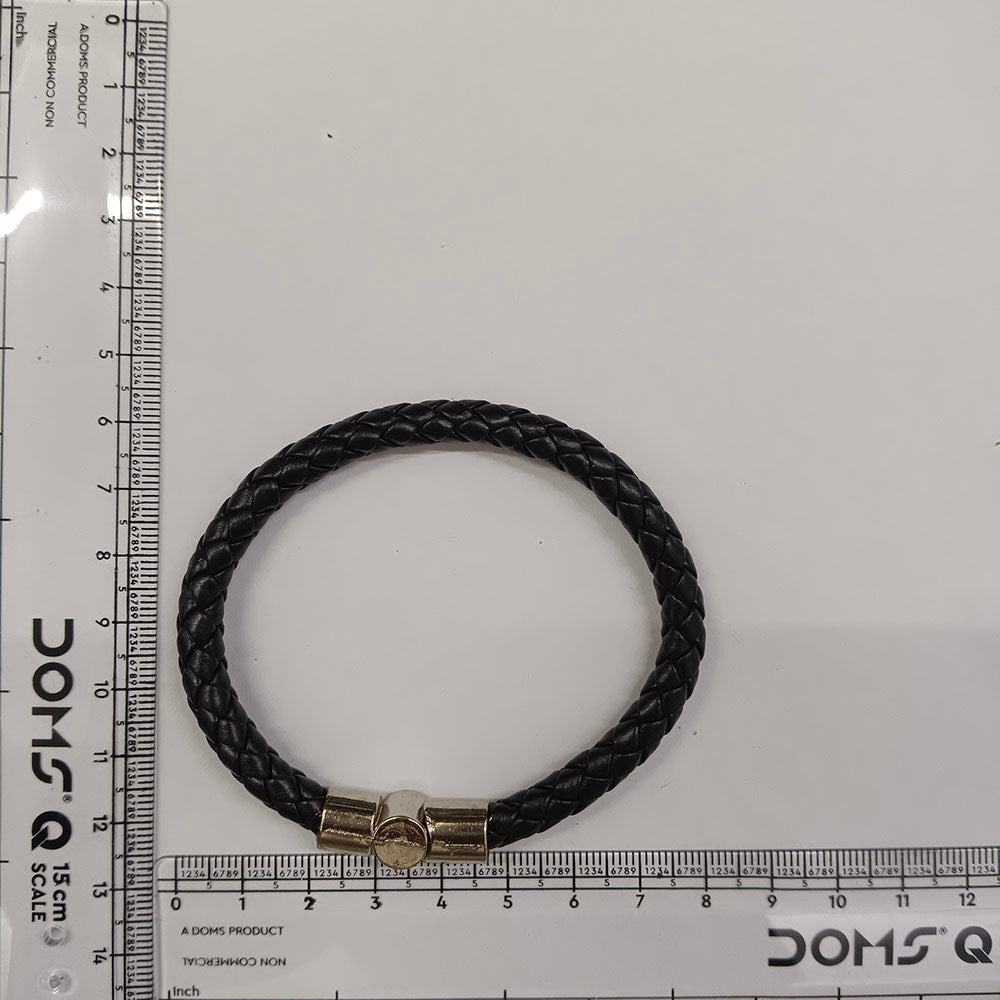 The99Jewel Stylish Braided Leather Type Fashion Bracelet for Mens