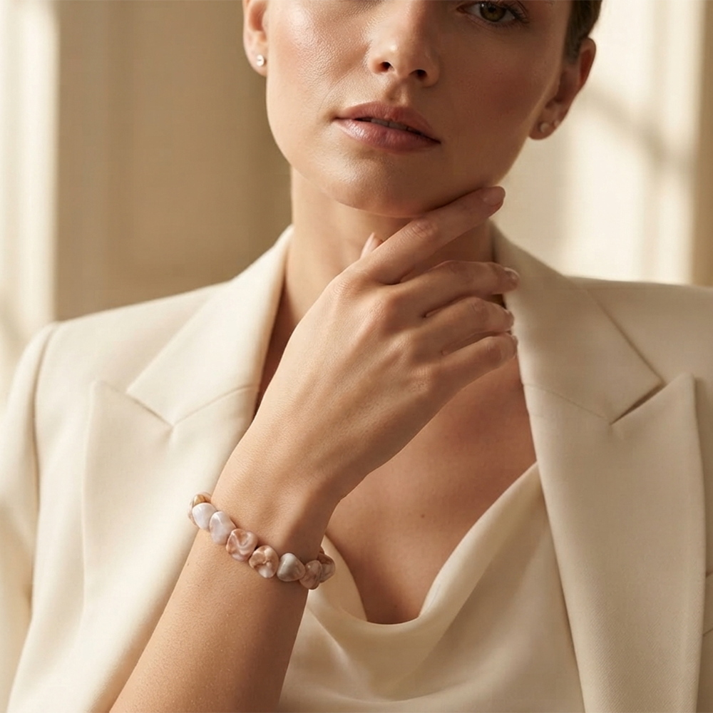 The99Jewel Natural Style Shell Inspired Beaded Bracelet  Wristwear for Women