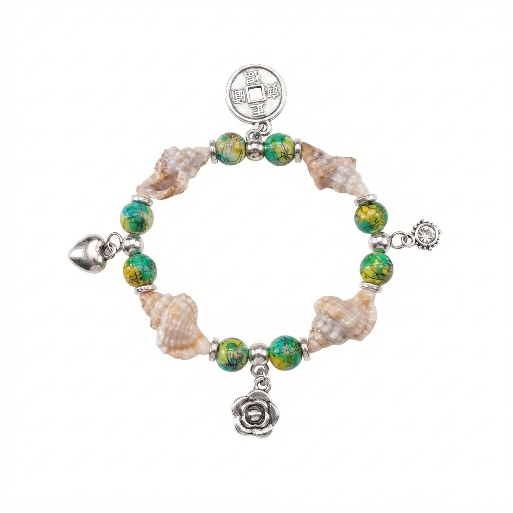 The99Jewel Boho Beach Style Seashell Bracelet for Women & Girls