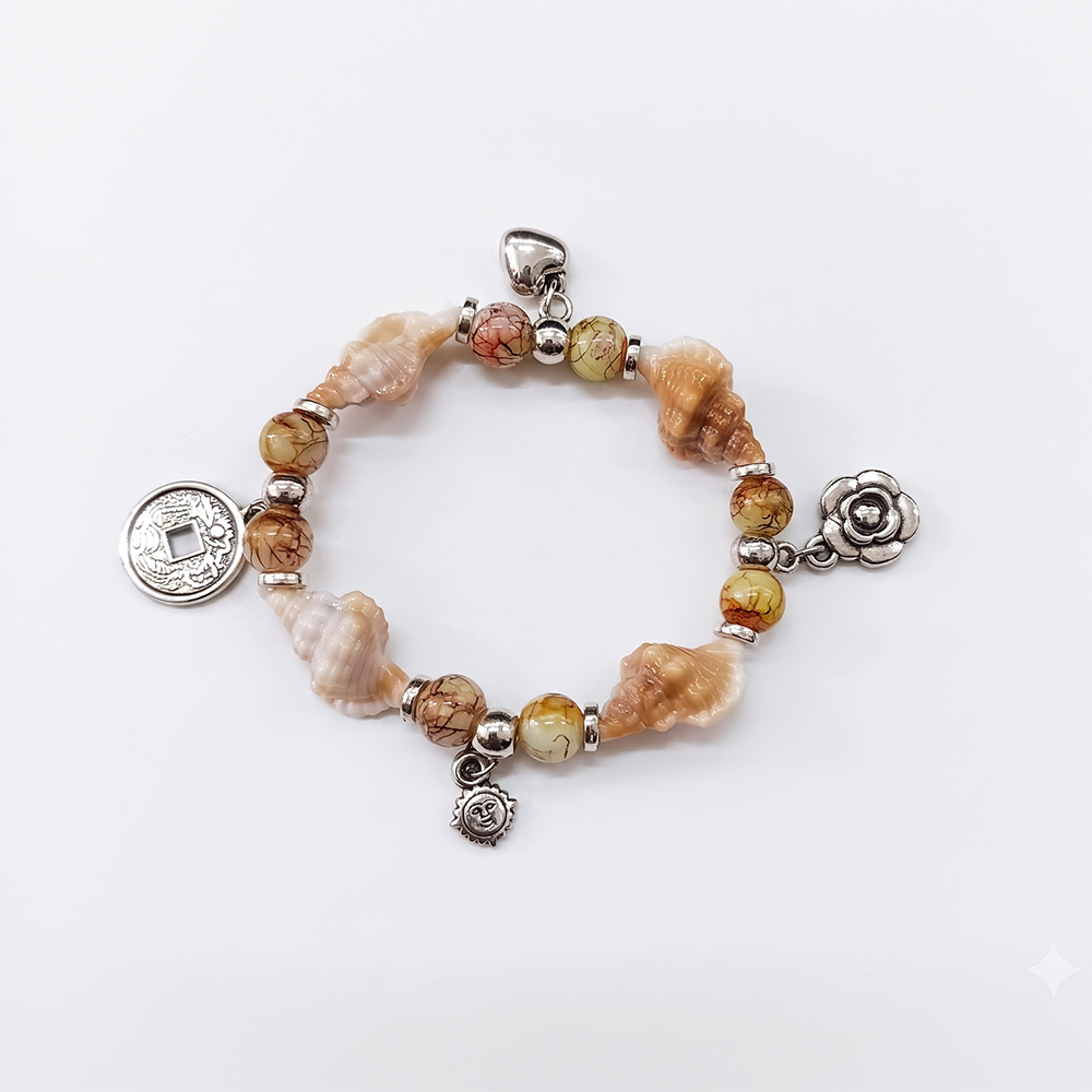 The99Jewel Boho Beach Style Seashell Bracelet for Women & Girls