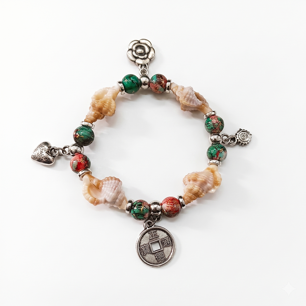 The99Jewel Boho Beach Style Seashell Bracelet for Women & Girls