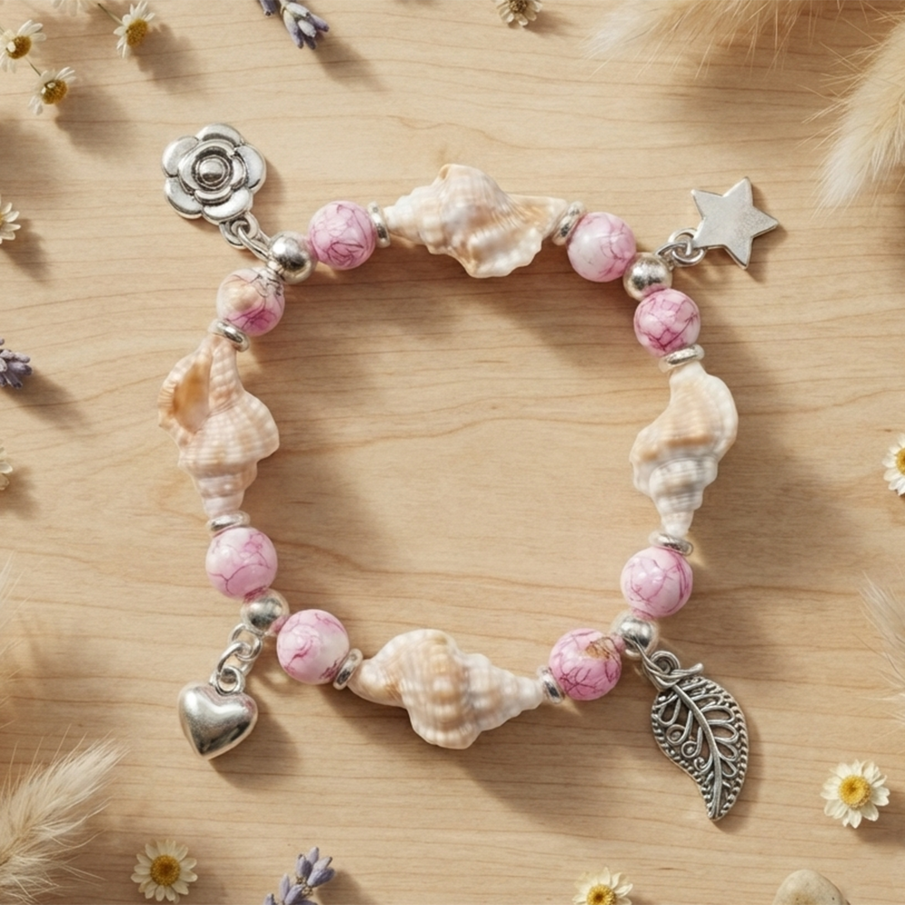 The99Jewel Boho Beach Style Seashell Bracelet for Women & Girls