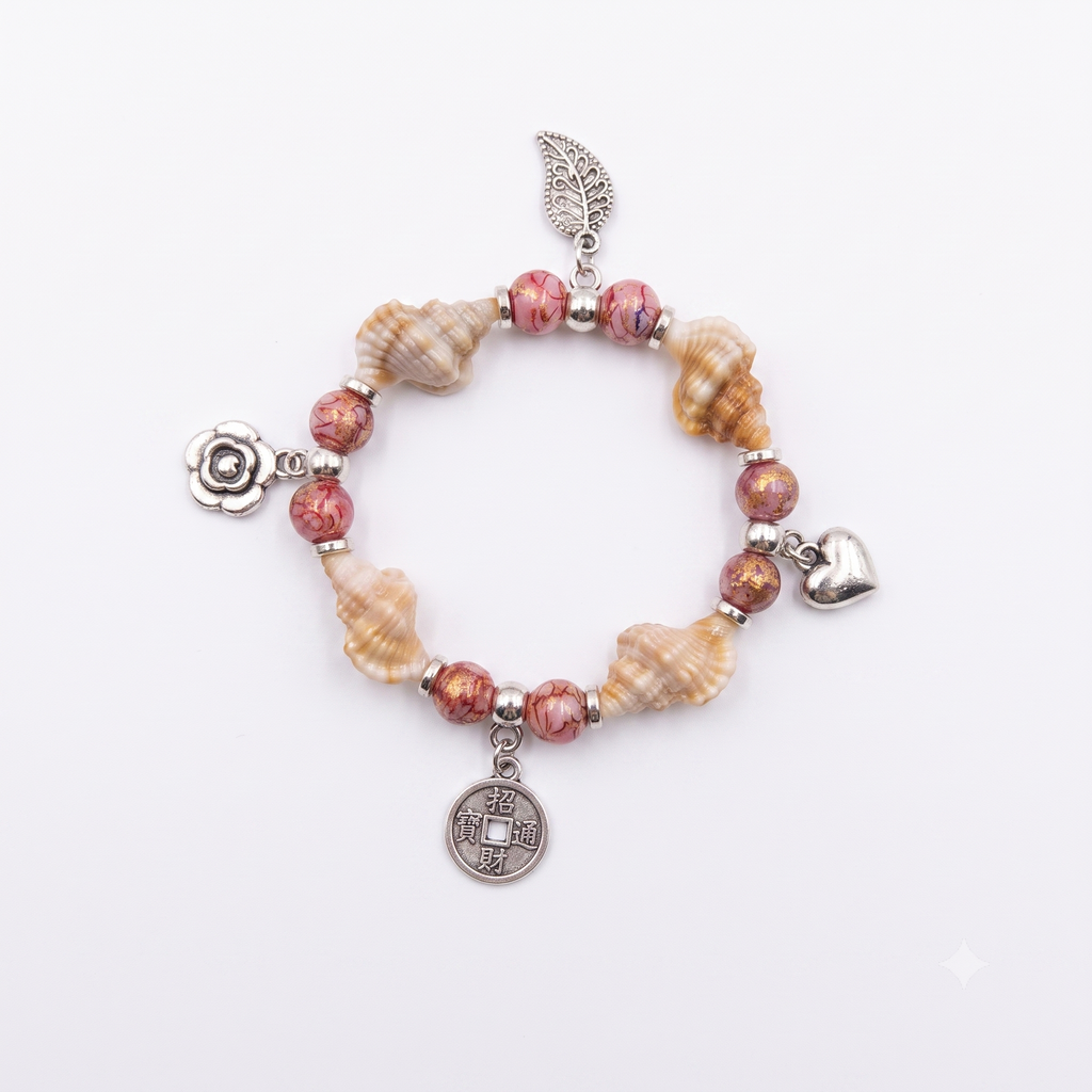 The99Jewel Boho Beach Style Seashell Bracelet for Women & Girls
