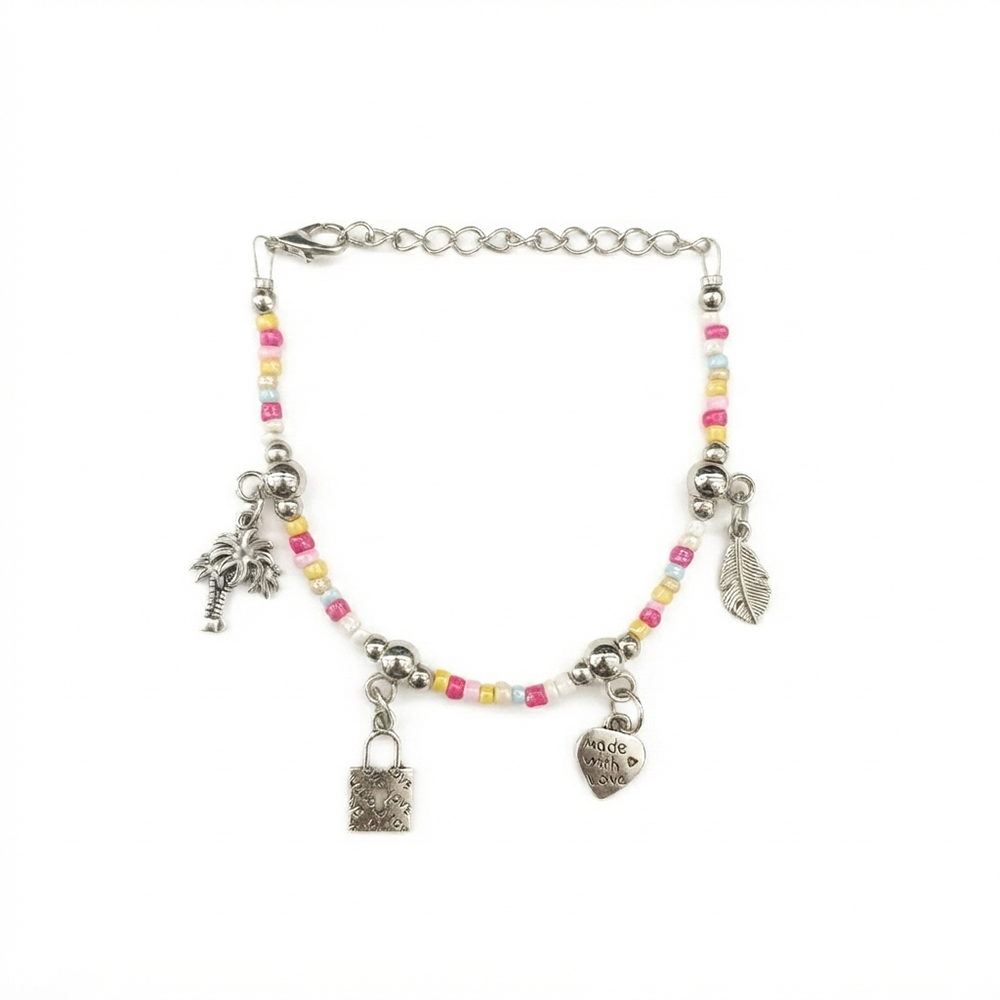 The99Jewel Milti Color Small beads Bracelet with charms for Women  Stylish Trendy Fashion Jewellery