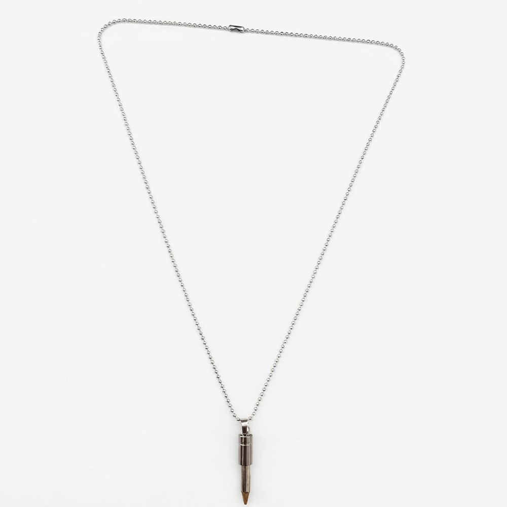 The99Jewel Stylish Bullet Shape Chain Pendant for Men