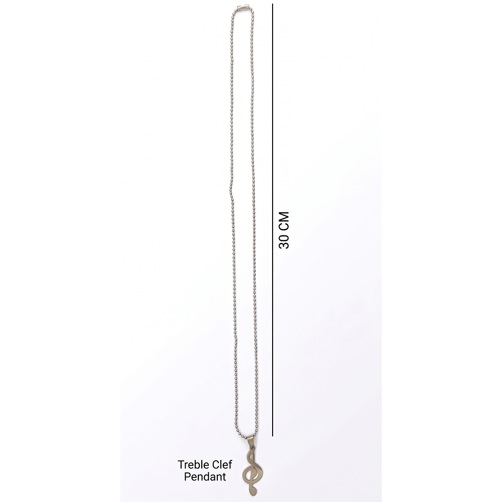 The99Jewel Treble Clef Chain Pendant for Men