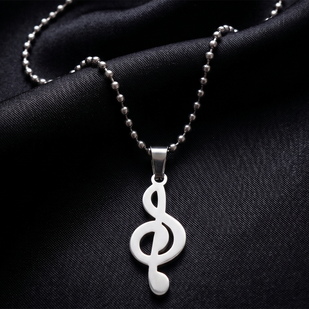 The99Jewel Treble Clef Chain Pendant for Men