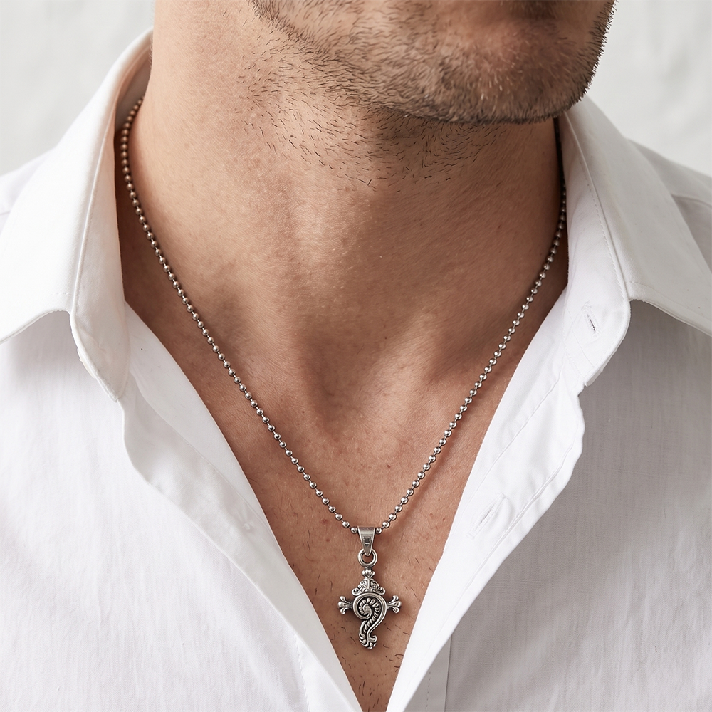 The99Jewel Vishnu Shankh Chain Pendant for Men