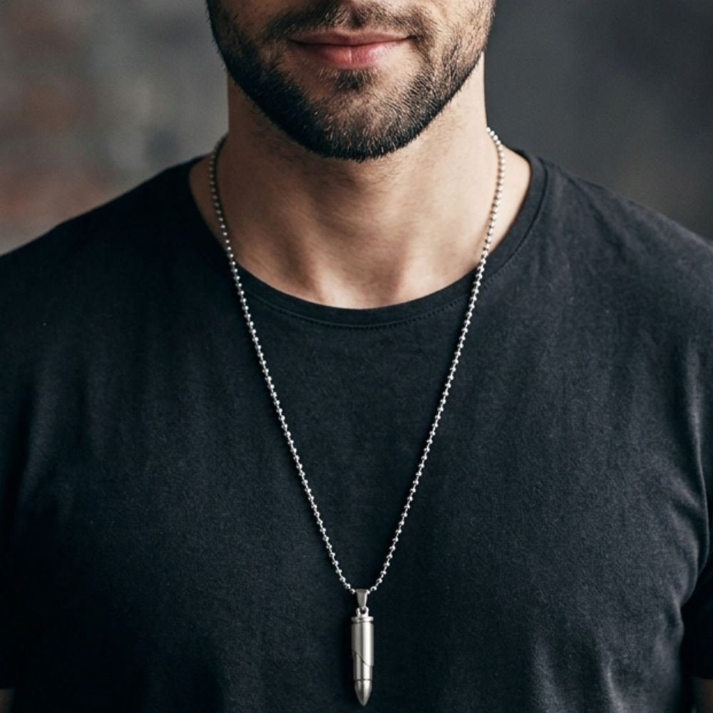 The99Jewel Fashion Bullet Chain Pendant