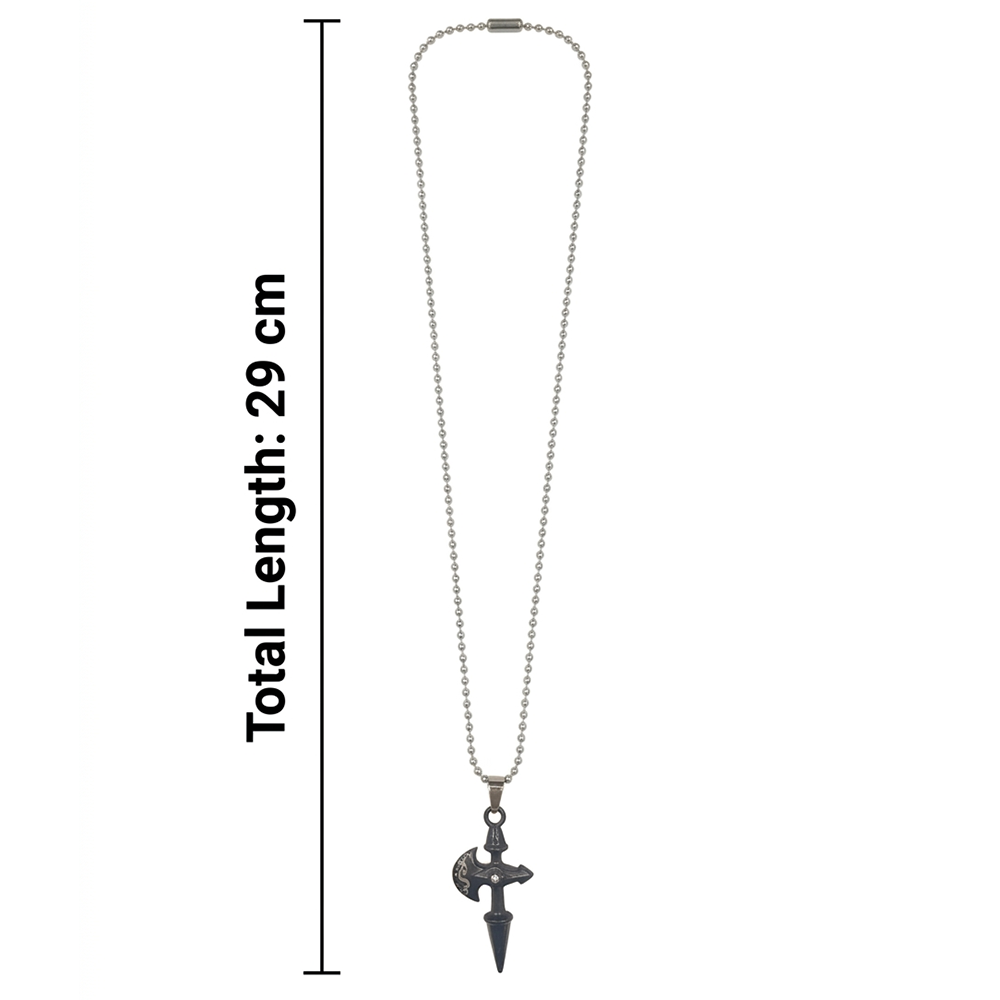 The99Jewel Unique Black Axe Steel Chain Pendant for Men