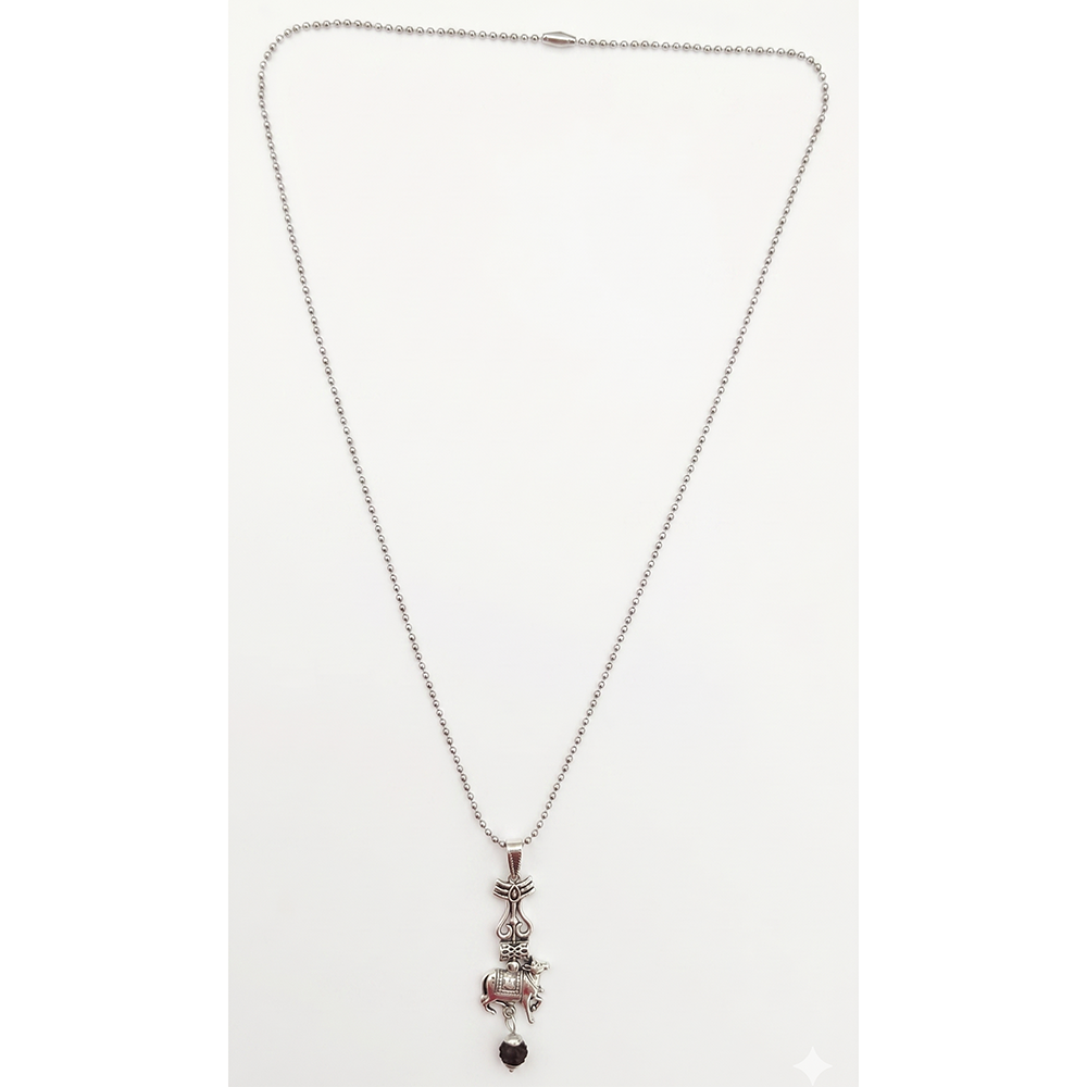 The99Jewel Mahakal Trishul And Nandi Chain Pendant for Men