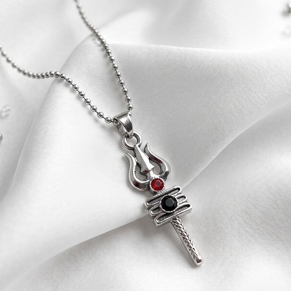 The99Jewel Mahakal Trishul Chain Pendant for Men