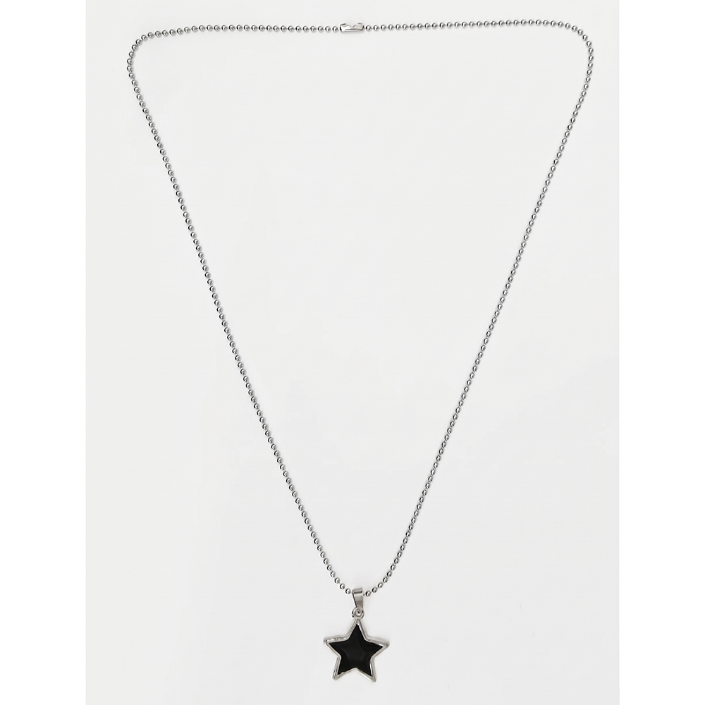 The99Jewel Star Steel Chain Pendant For Men