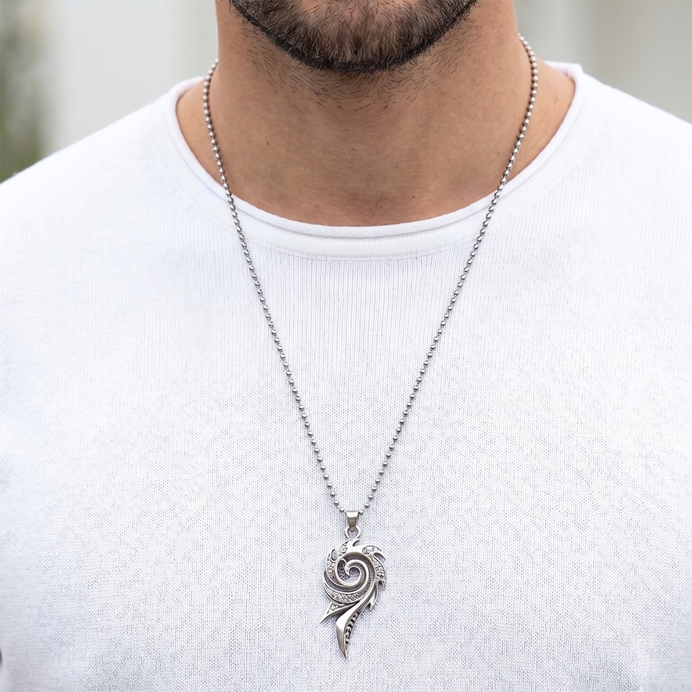 The99Jewel Phoenix Flame Chain Pendant Boys & Men