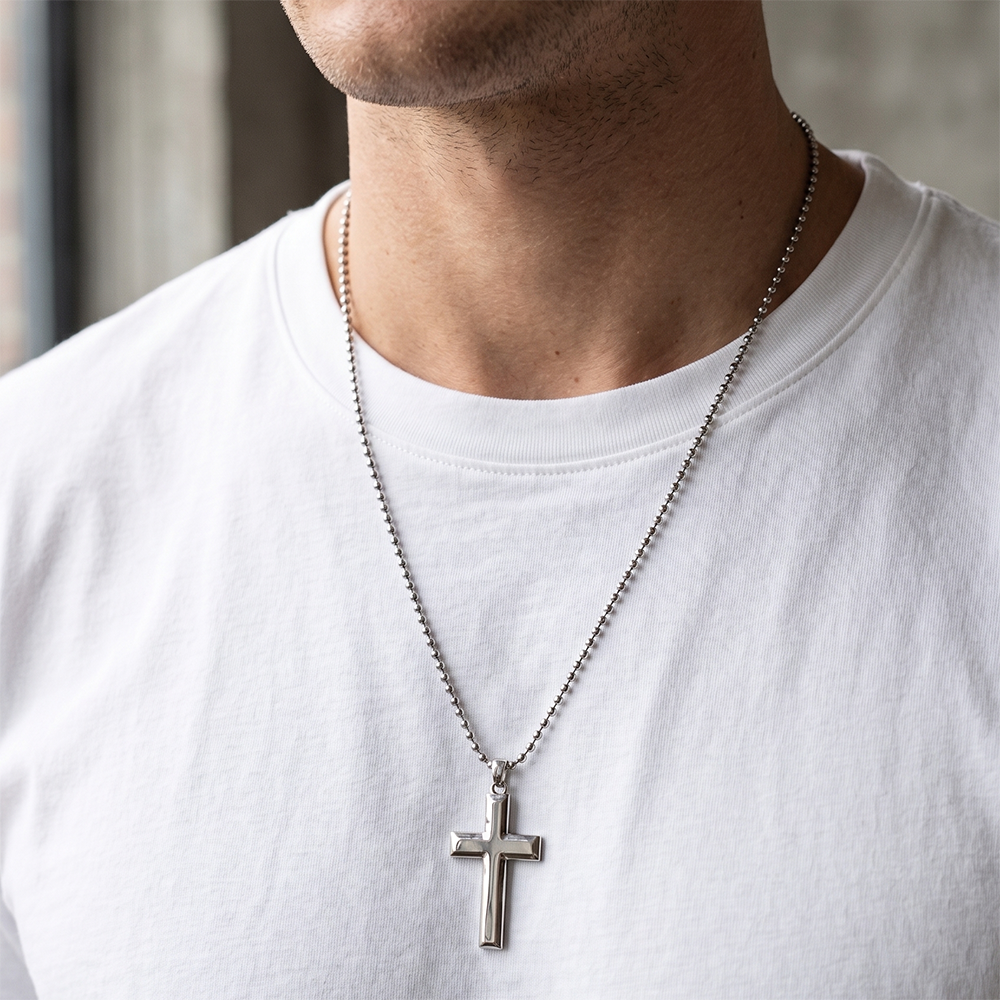 The99Jewel Cross Chain Pendant For Men