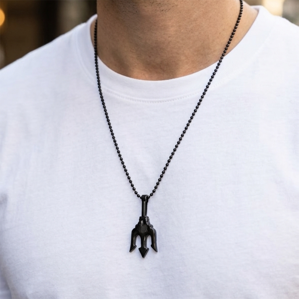 The99Jewel Mahakal Trishul Chain Pendant for Men