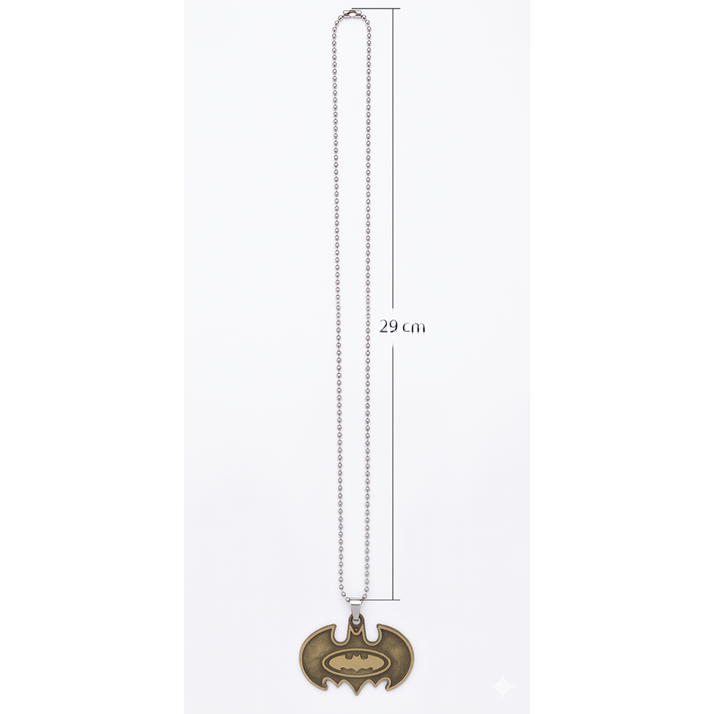 The99Jewel Stylish Bat Symbol Steel Chain Pendant for Men