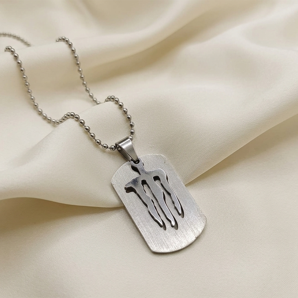 The99Jewel Shattered Steel Monster Claw Chain Pendant for Men's
