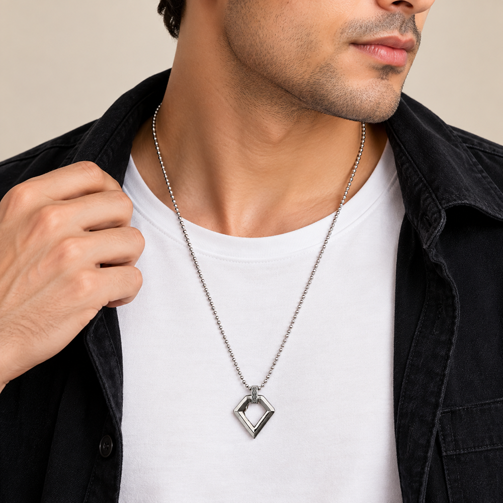 The99Jewel Bold Men's Chain Pendant | Stylish Statement Jewellery for Everyday & Casual Wear