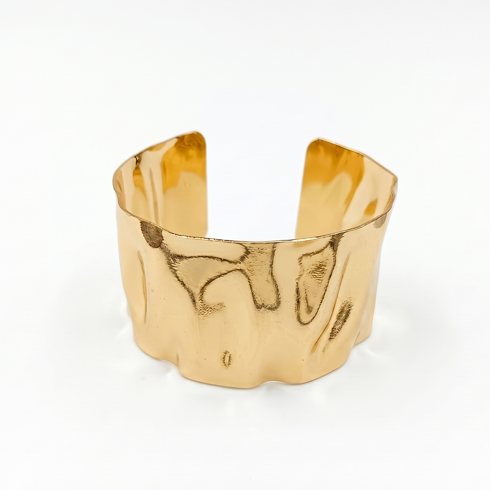 The99Jewel  Gold Plated Designer Statement Cuff Kada