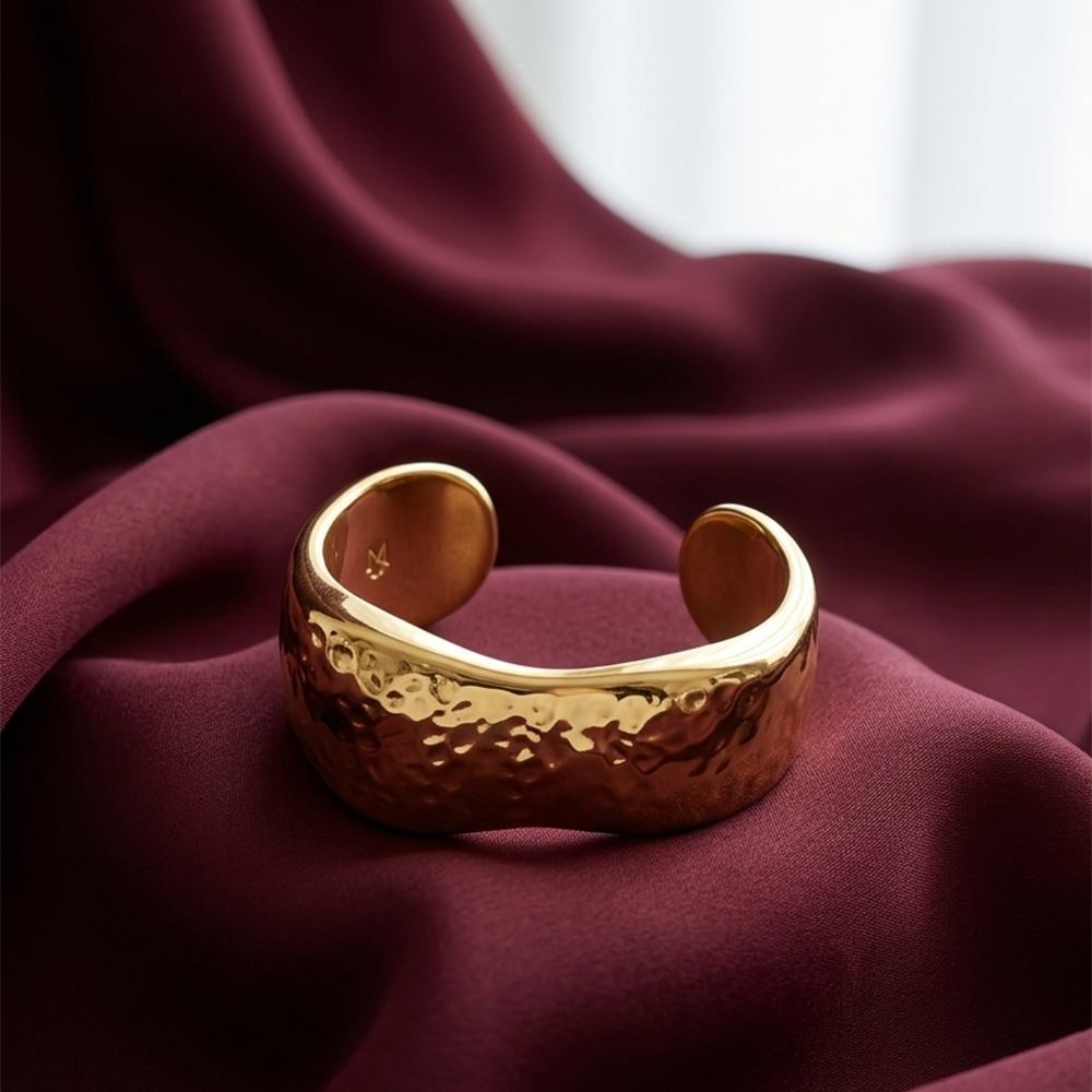 The99Jewel Dazzling Luxury-Inspired Gold Finish Kada Bracelet for women