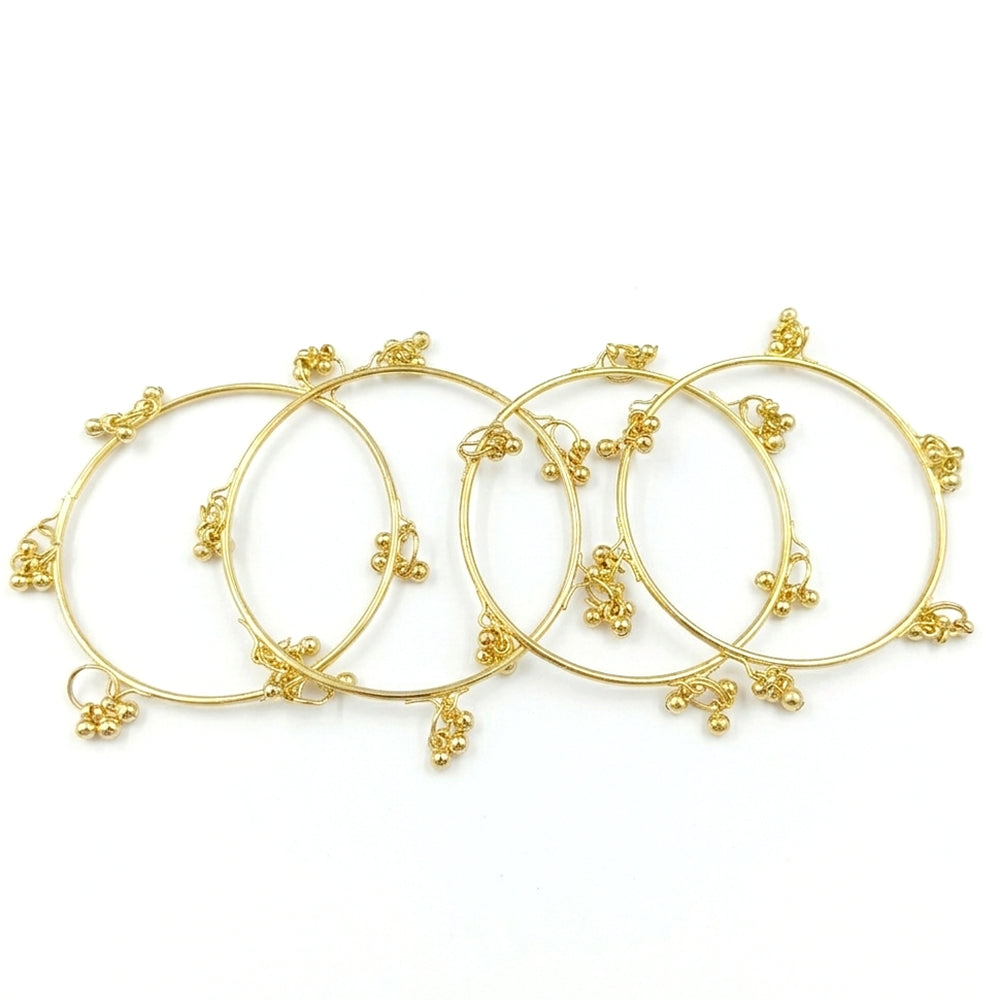 The99Jewel Gold Plated Viral Kashmiri Ghungroo Bangles Set (4 Piece in Set)