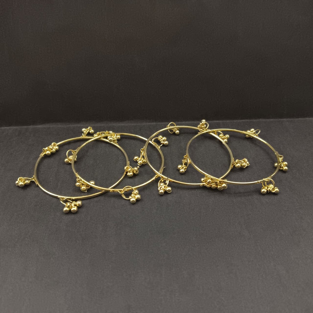 The99Jewel Gold Plated Viral Designer Kashmiri Bangles Set (4 Piece in Set)