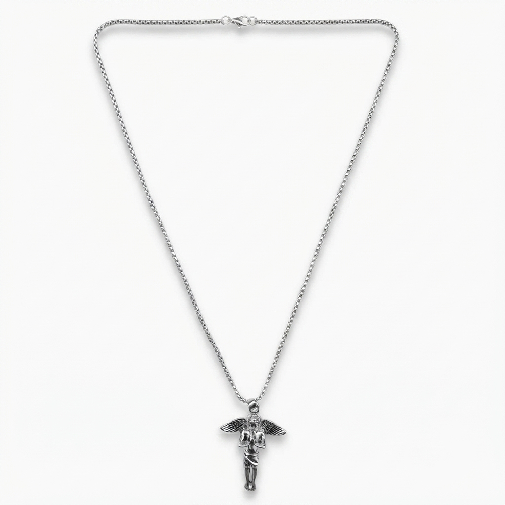 The99Jewel Stylish Angel with Wing Chain Pendant for Men