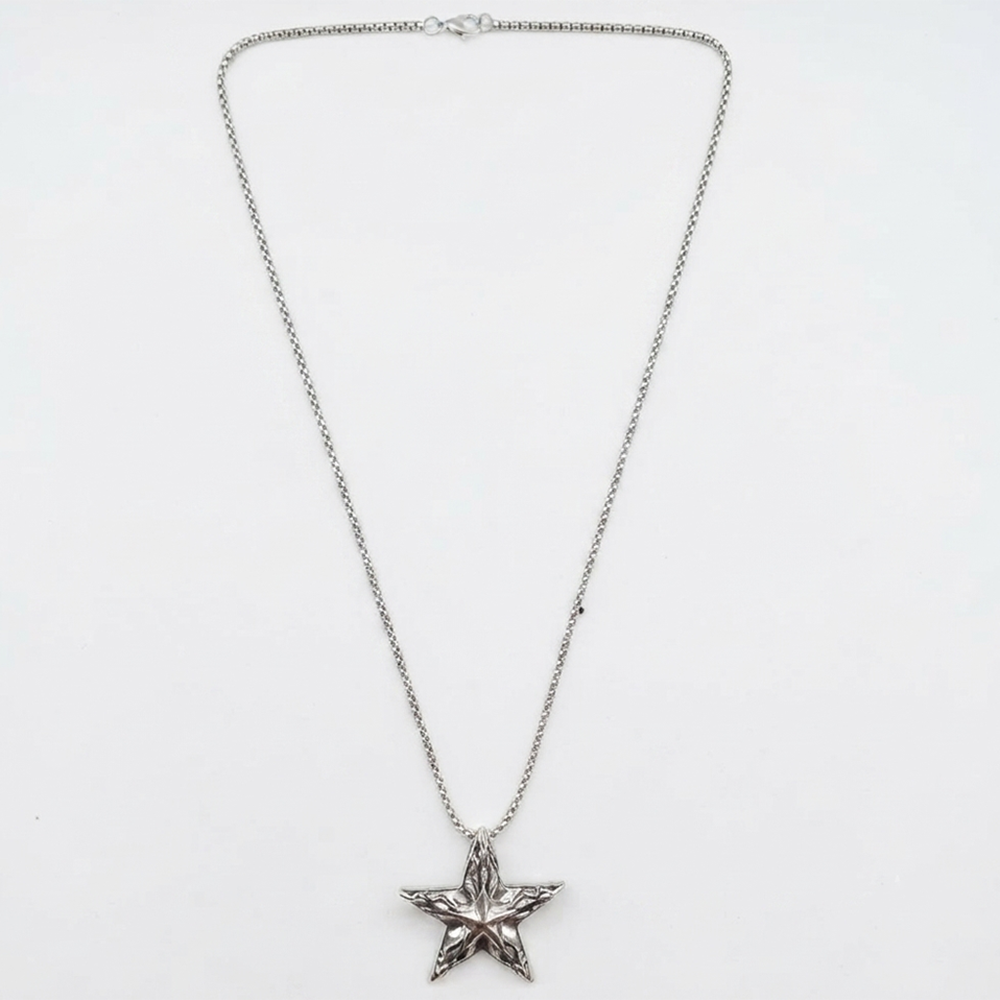 The99Jewel Statement Vintage star pendant Chain Pendant for Men