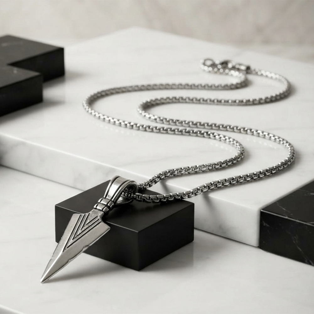 The99Jewel Statement Silver Plated  Chain Pendant for Men