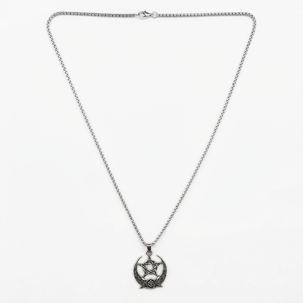 The99Jewel Iconic triple moon Chain Pendant for Men