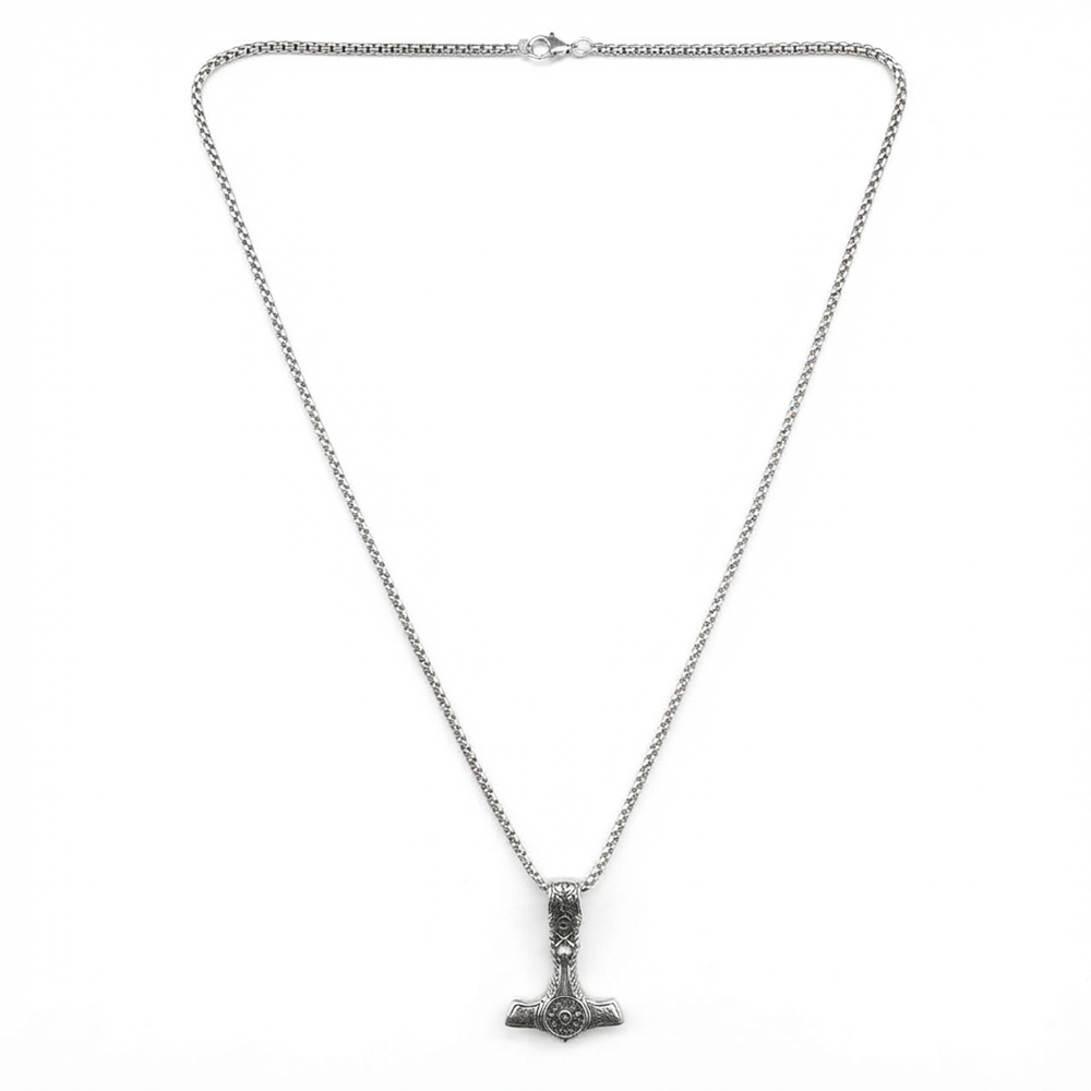 The99Jewel Trendsetter Thor's hammer Men's Chain Pendant