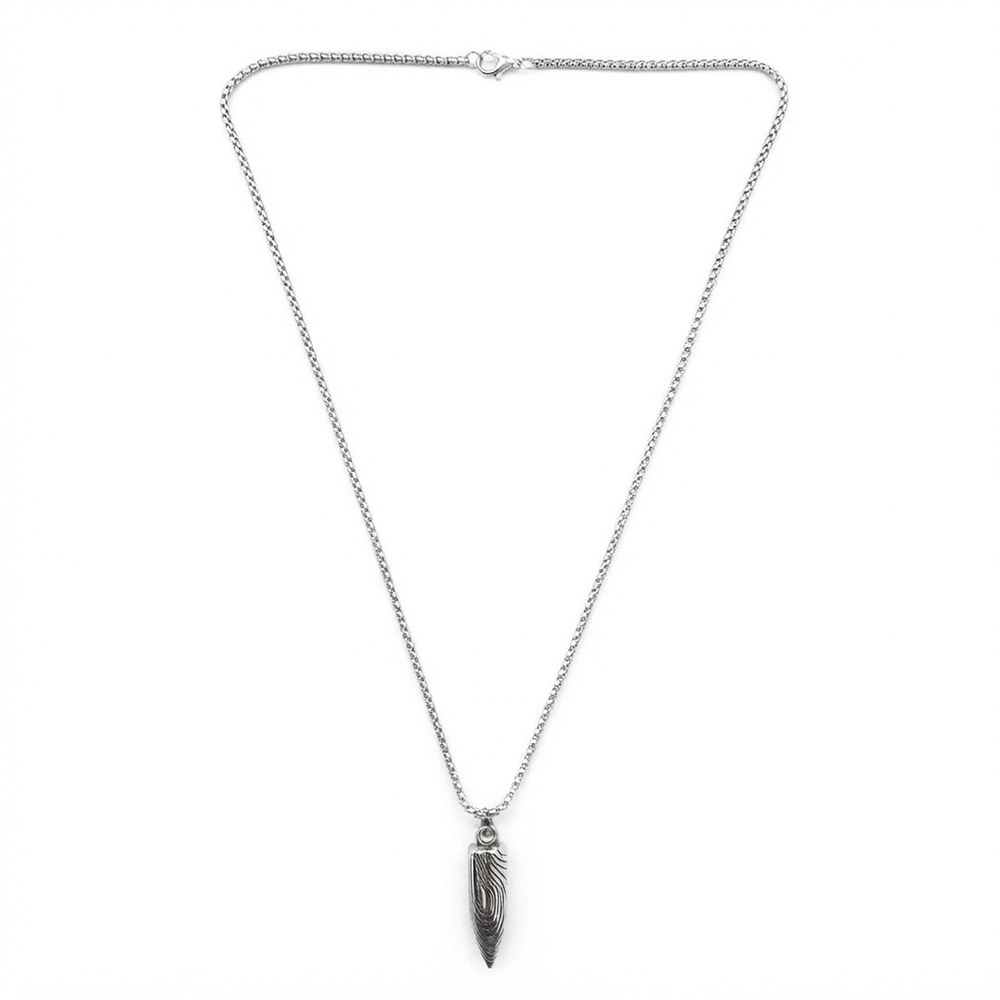 The99Jewel Stylish Bullet Shape Chain Pendant for Men