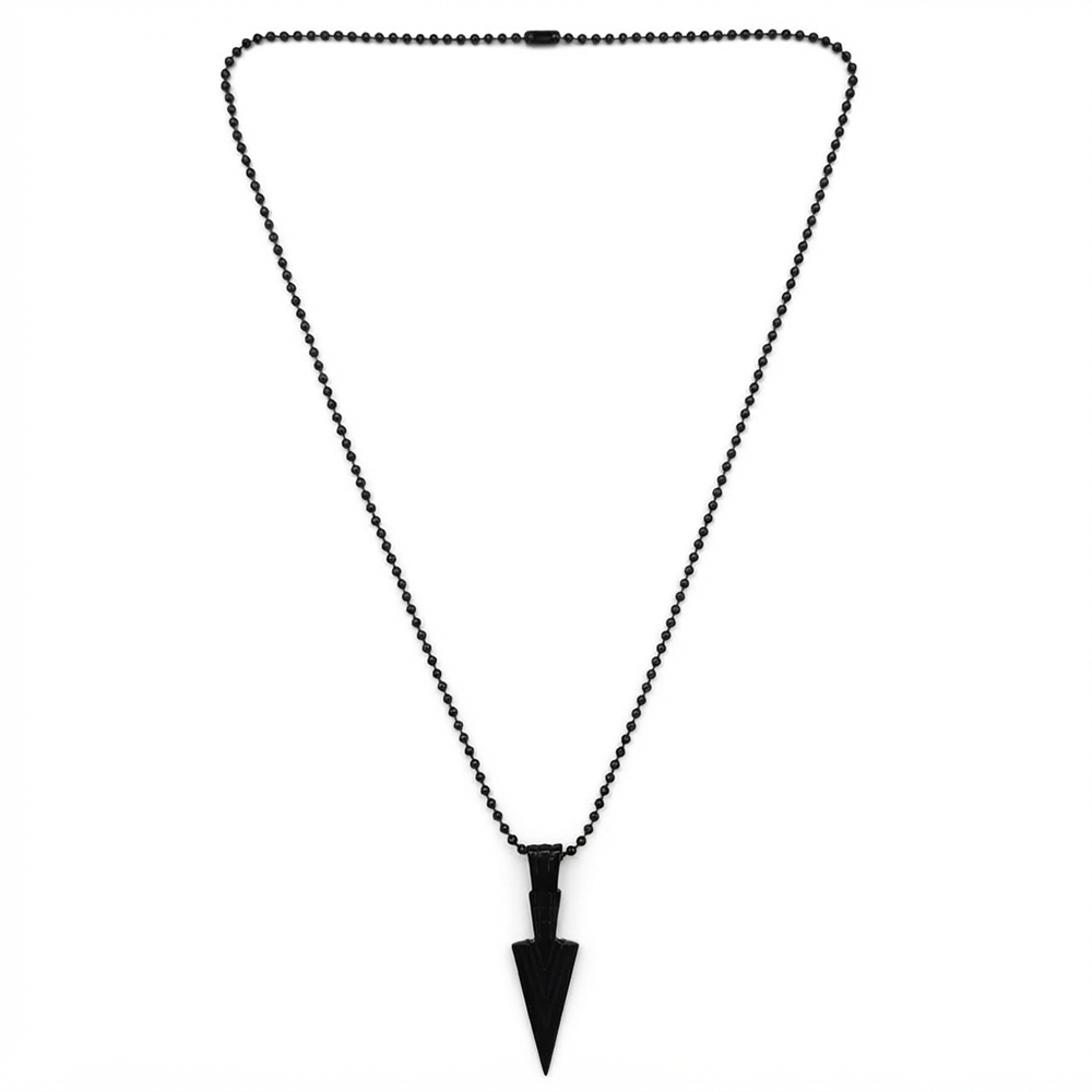The99Jewel Black Arrow Pendant Chain for Men